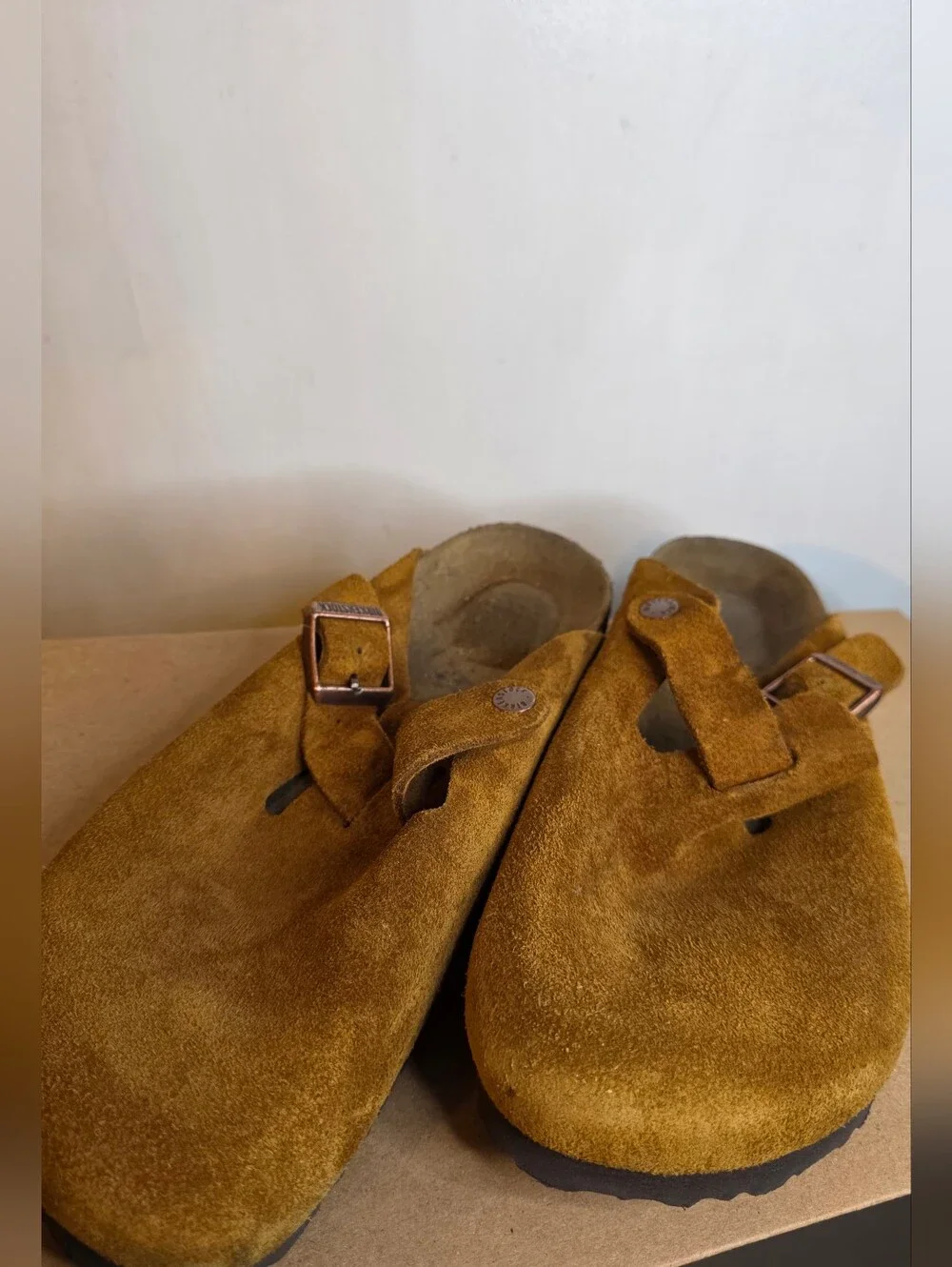 Birkenstock Men Closed Toes Suede Sandals